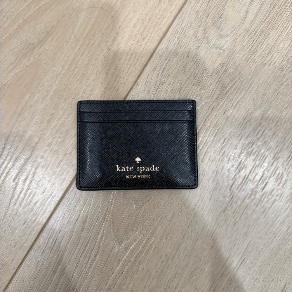 Kate Spade Black Leather Card Holder
